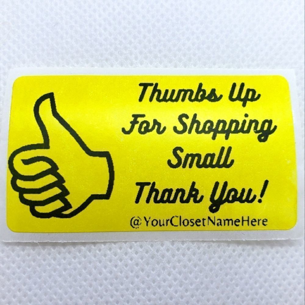 8/$20 40ct Customizable Stickers 2.25" x 1.25" Yellow Labels